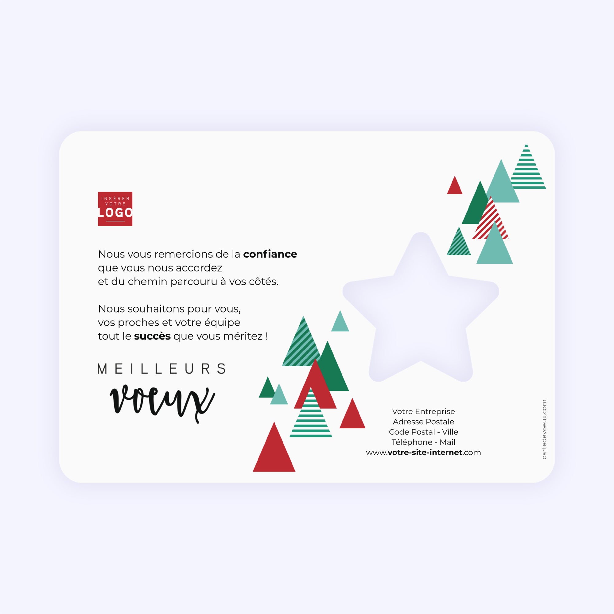 Graphik Christmas | Vœux professionnels • Carte de voeux photo N° 2