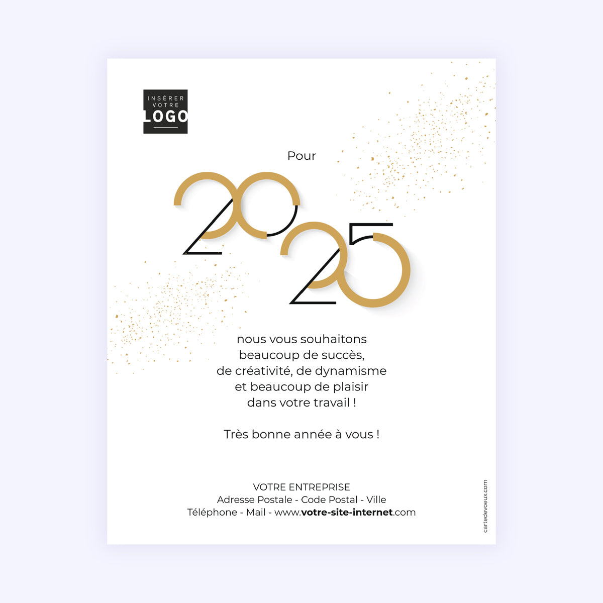 Graphique Style | Vœux professionnels • Carte virtuelle photo N° 1