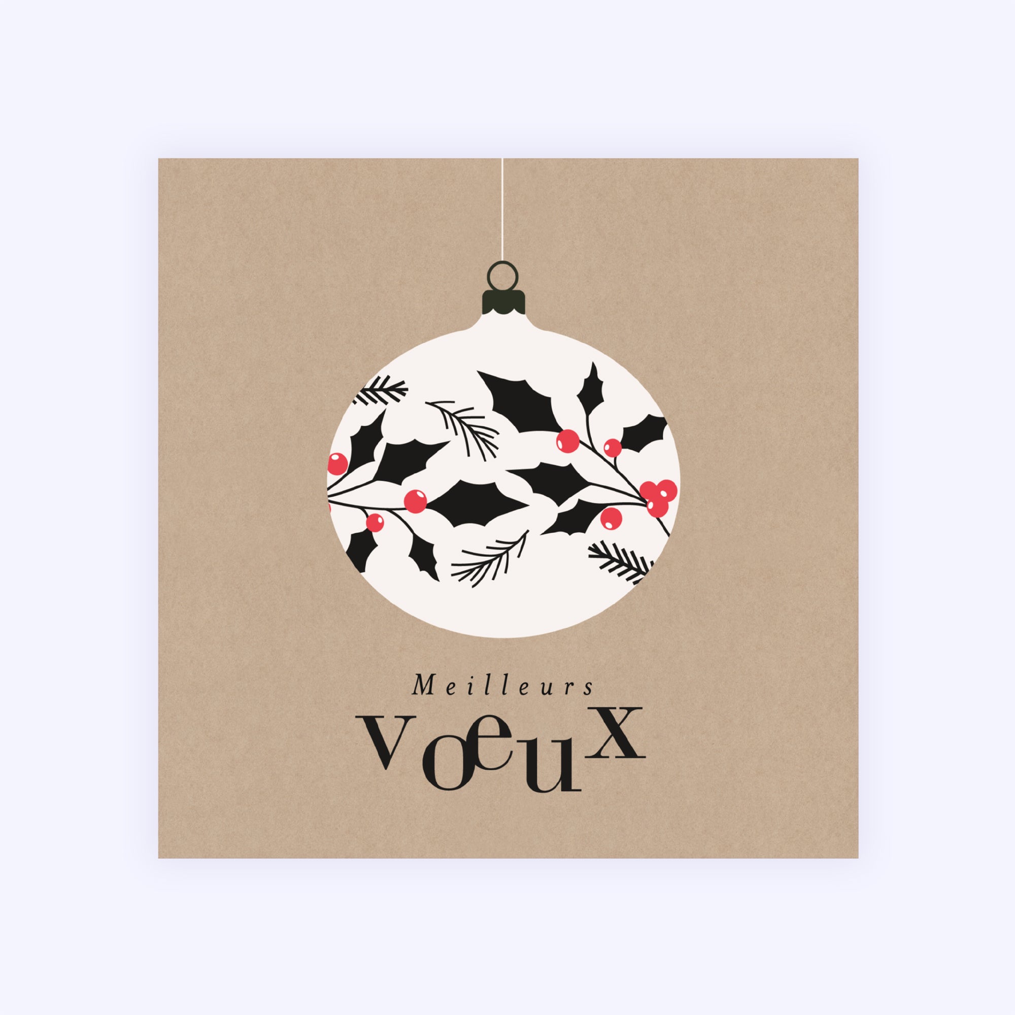 Boule de Noël | Vœux professionnels • Carte de voeux photo N° 1