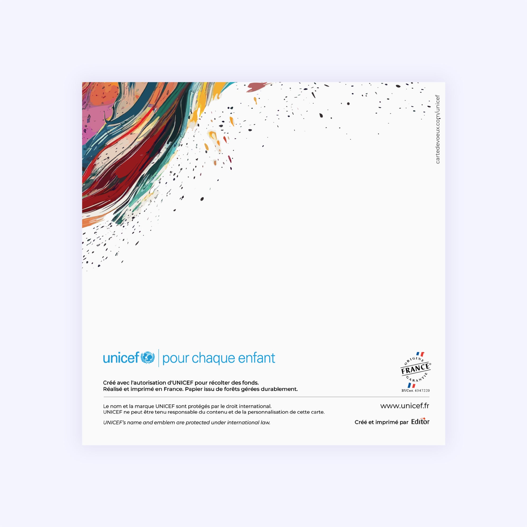 Eclats de couleurs | Vœux professionnels • Carte de voeux photo N° 3