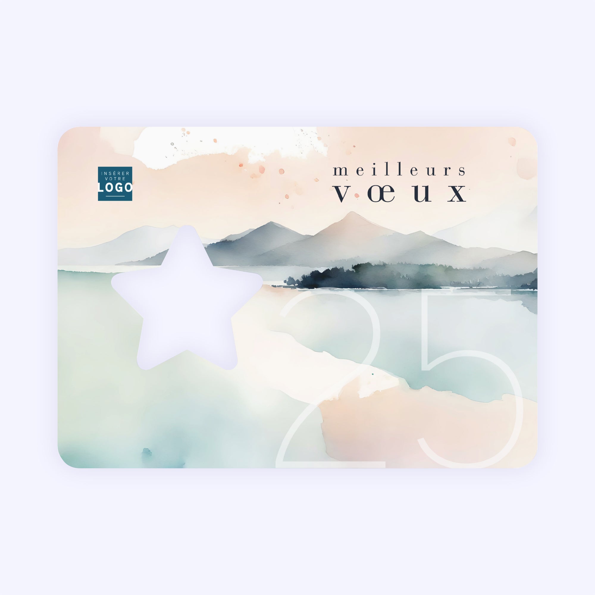 Rosée du lac | Vœux professionnels • Carte de voeux photo N° 1