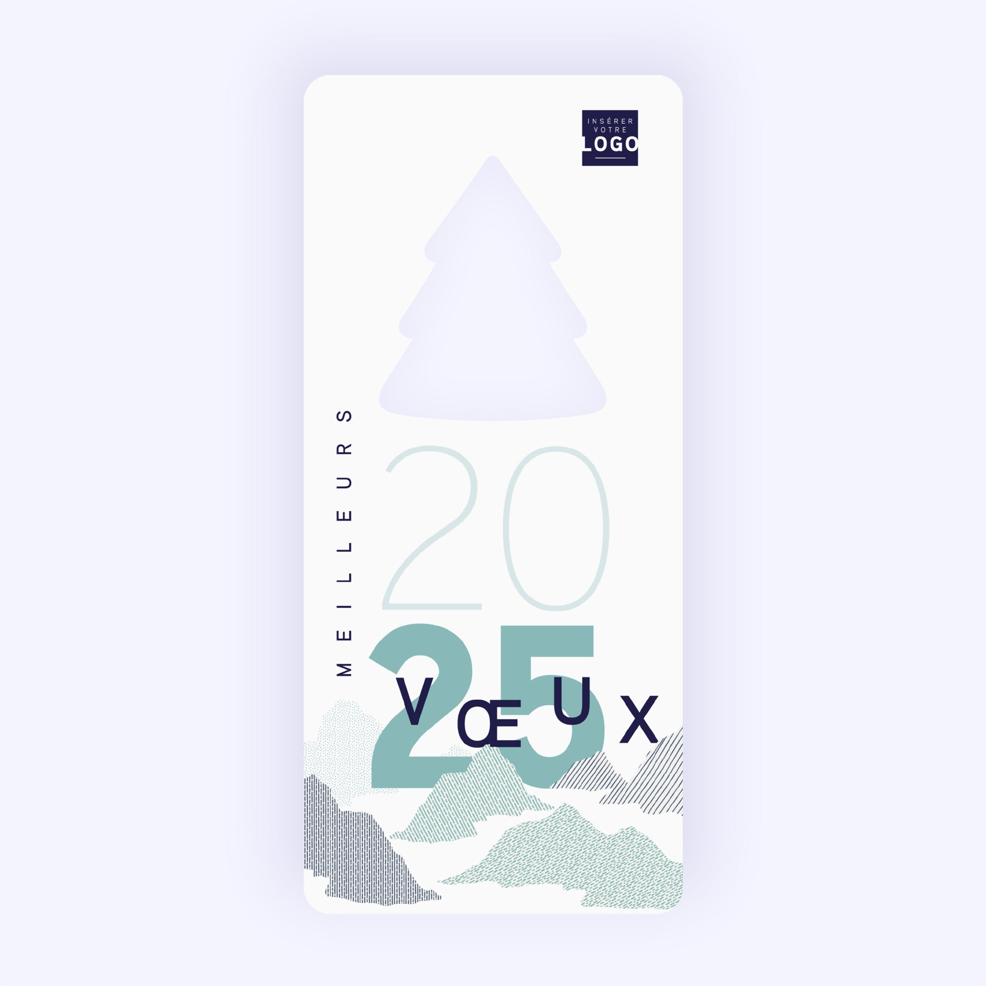 Reliefs graphiques | Vœux professionnels • Carte de voeux photo N° 1