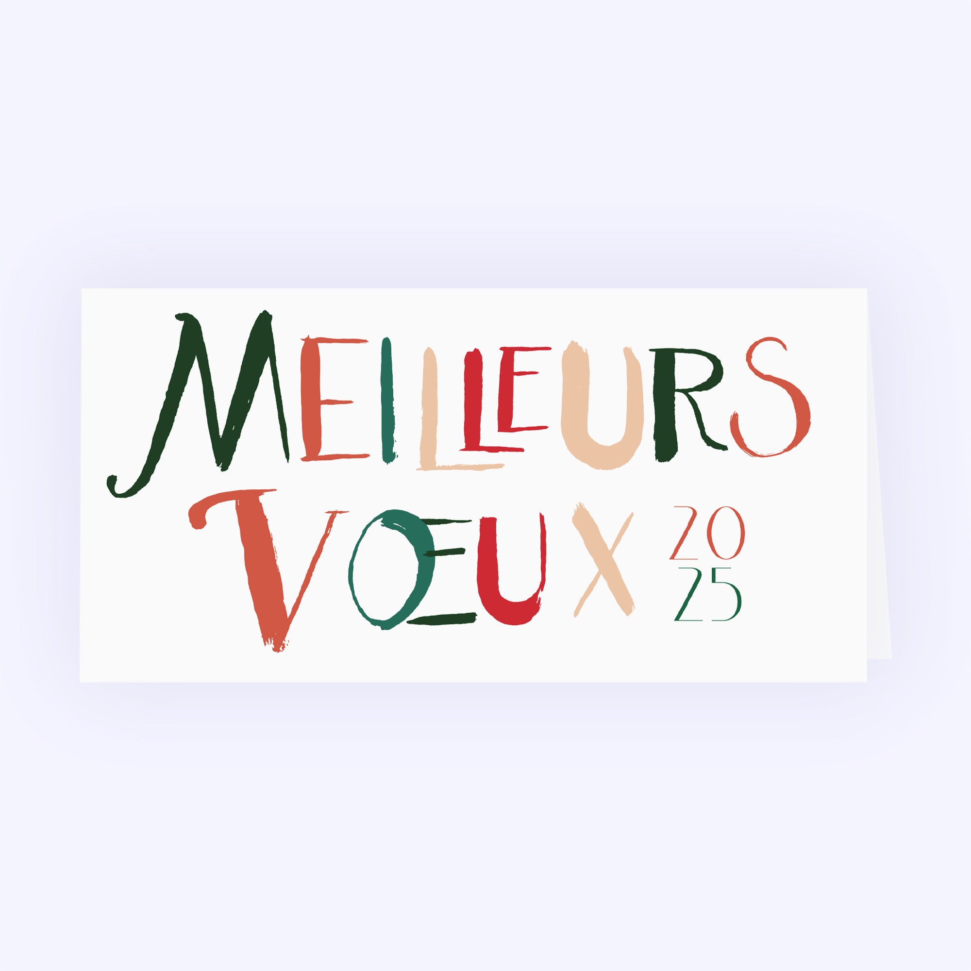 Calligraphie de Noël | Vœux professionnels • Carte de voeux photo N° 1