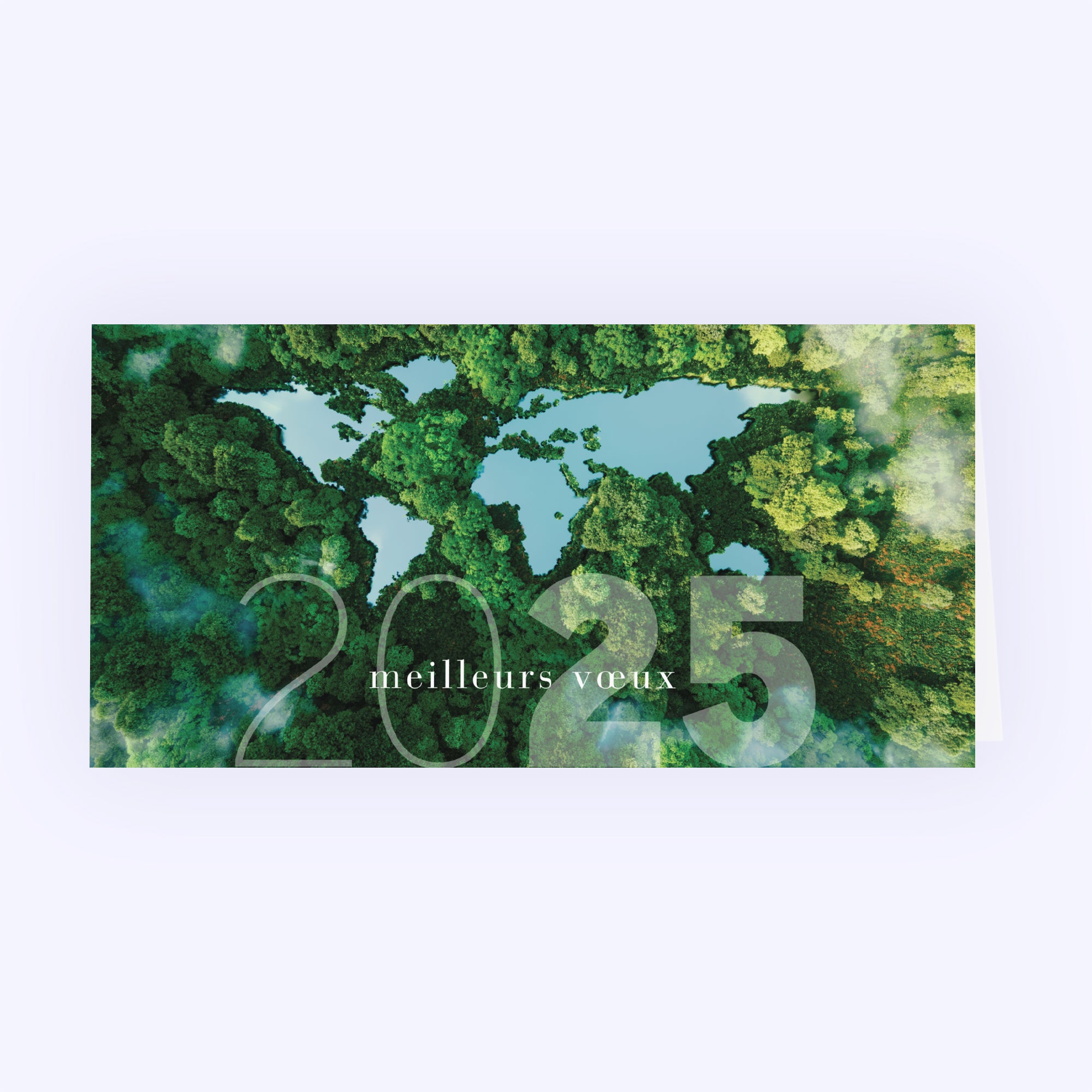 Planète verte | Vœux professionnels • Carte de voeux photo N° 1