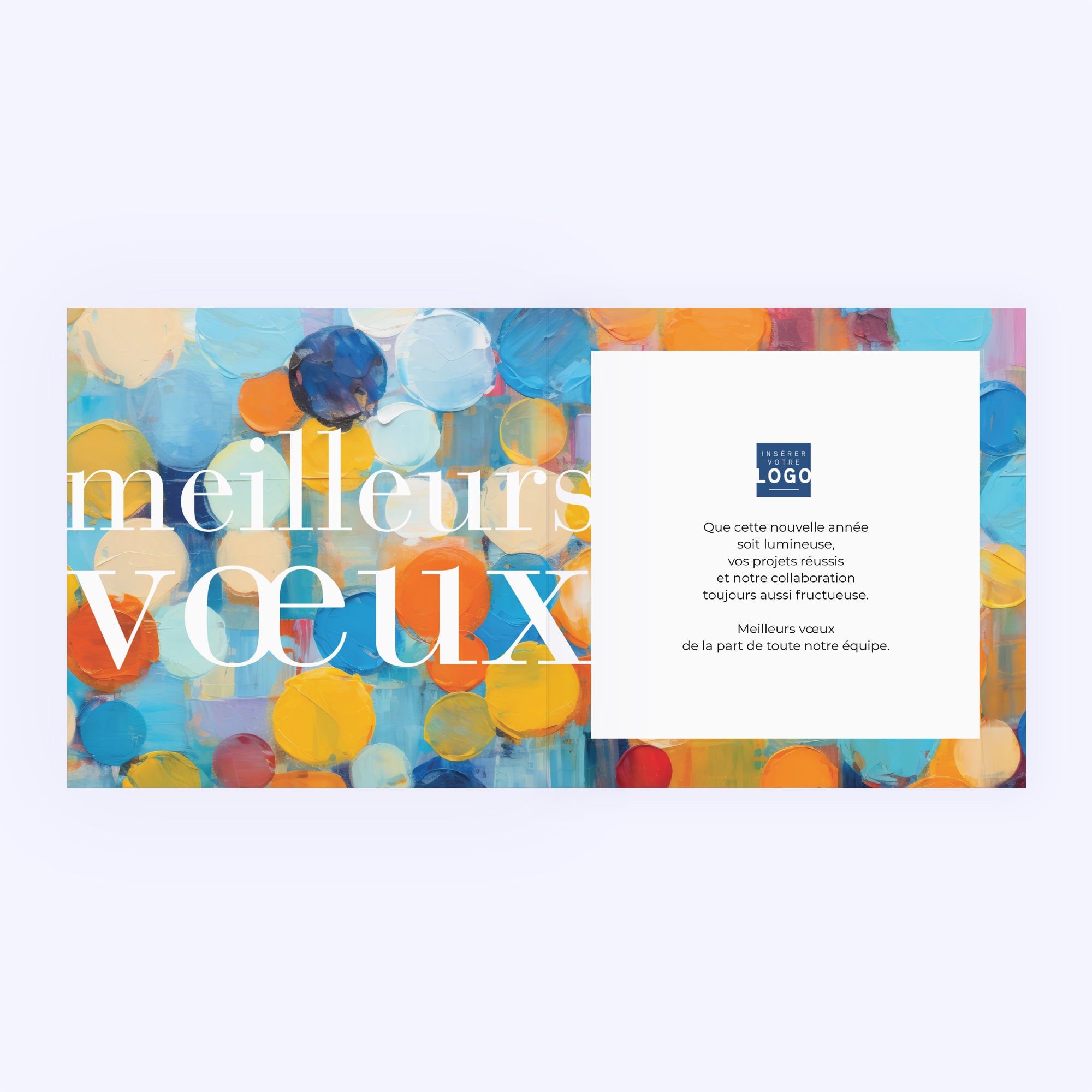 Lettres d'art | Vœux professionnels • Carte de voeux photo N° 2
