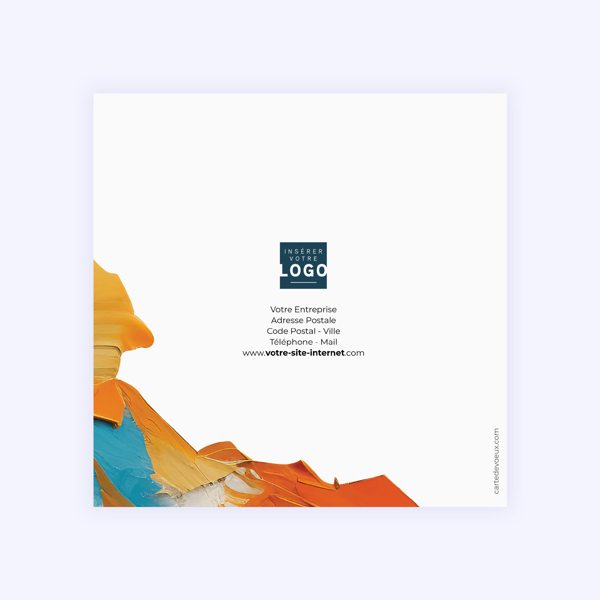 Peinture abstraite | Vœux professionnels • Carte de voeux photo N° 3