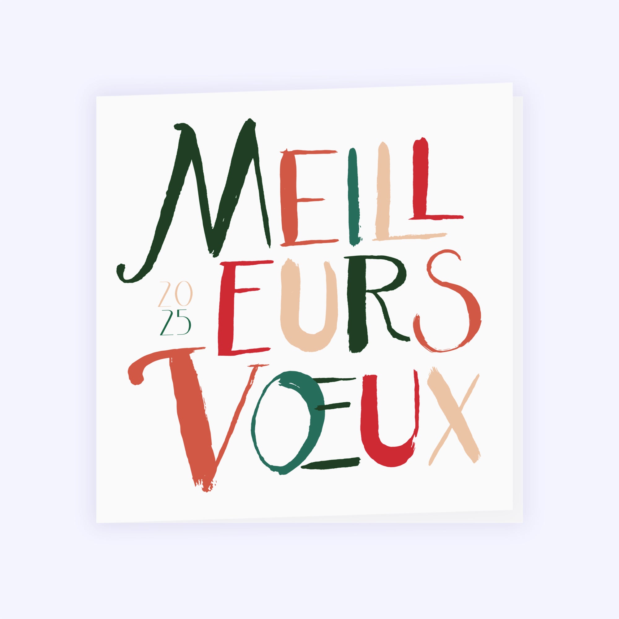 Calligraphie de Noël | Vœux professionnels • Carte de voeux photo N° 1