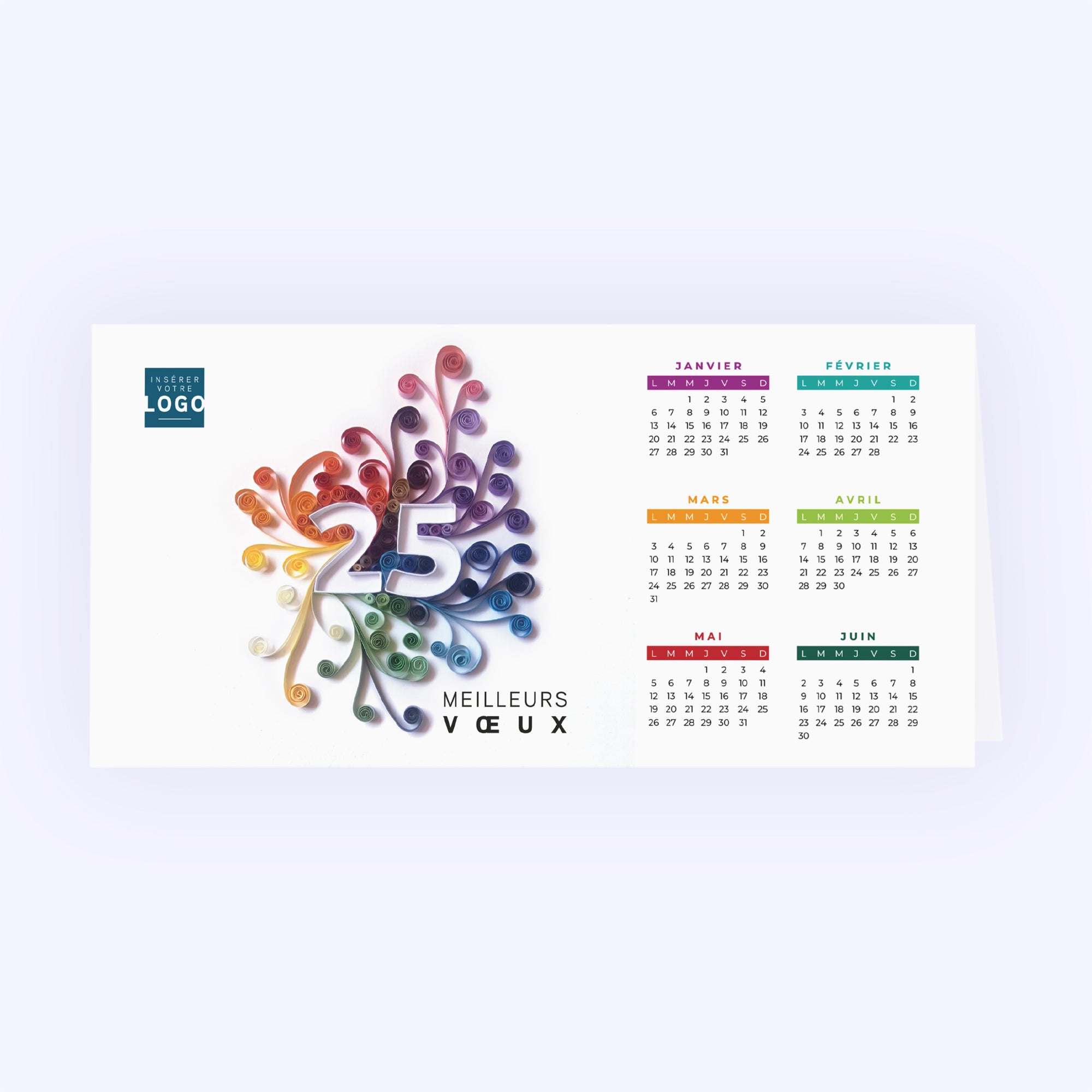 Quilling | Vœux professionnels • Calendrier professionnel photo N° 1
