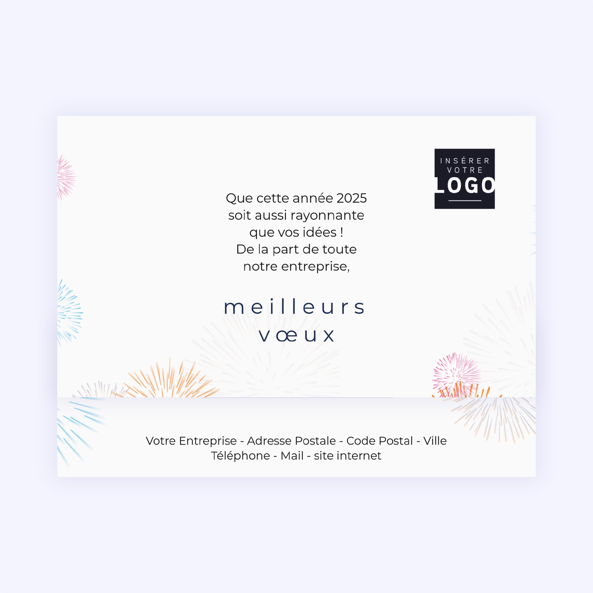 Fireworks | Vœux professionnels • Carte chocolats photo N° 4