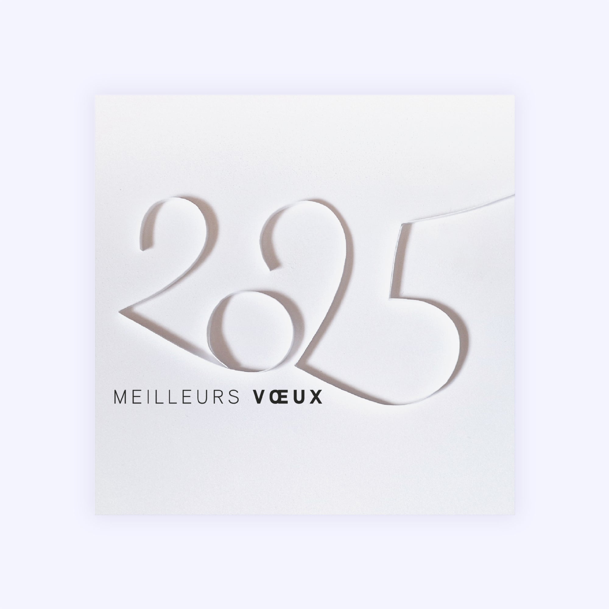 Douces courbes | Vœux professionnels • Carte de voeux photo N° 1