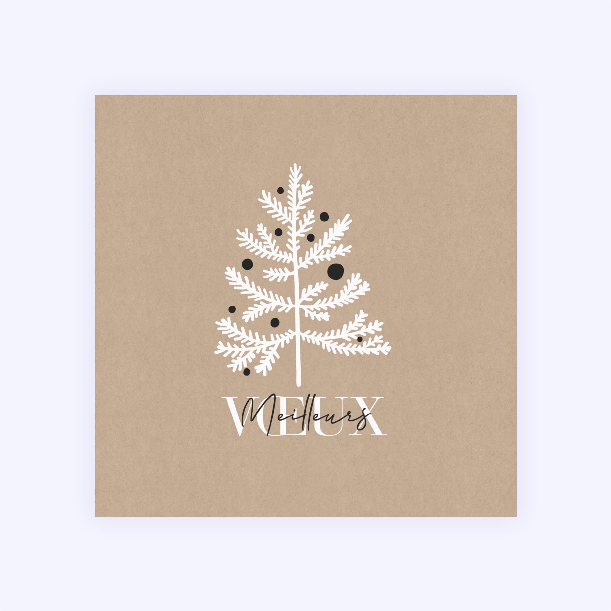 Graphique kraft | Vœux professionnels • Carte de voeux photo N° 1