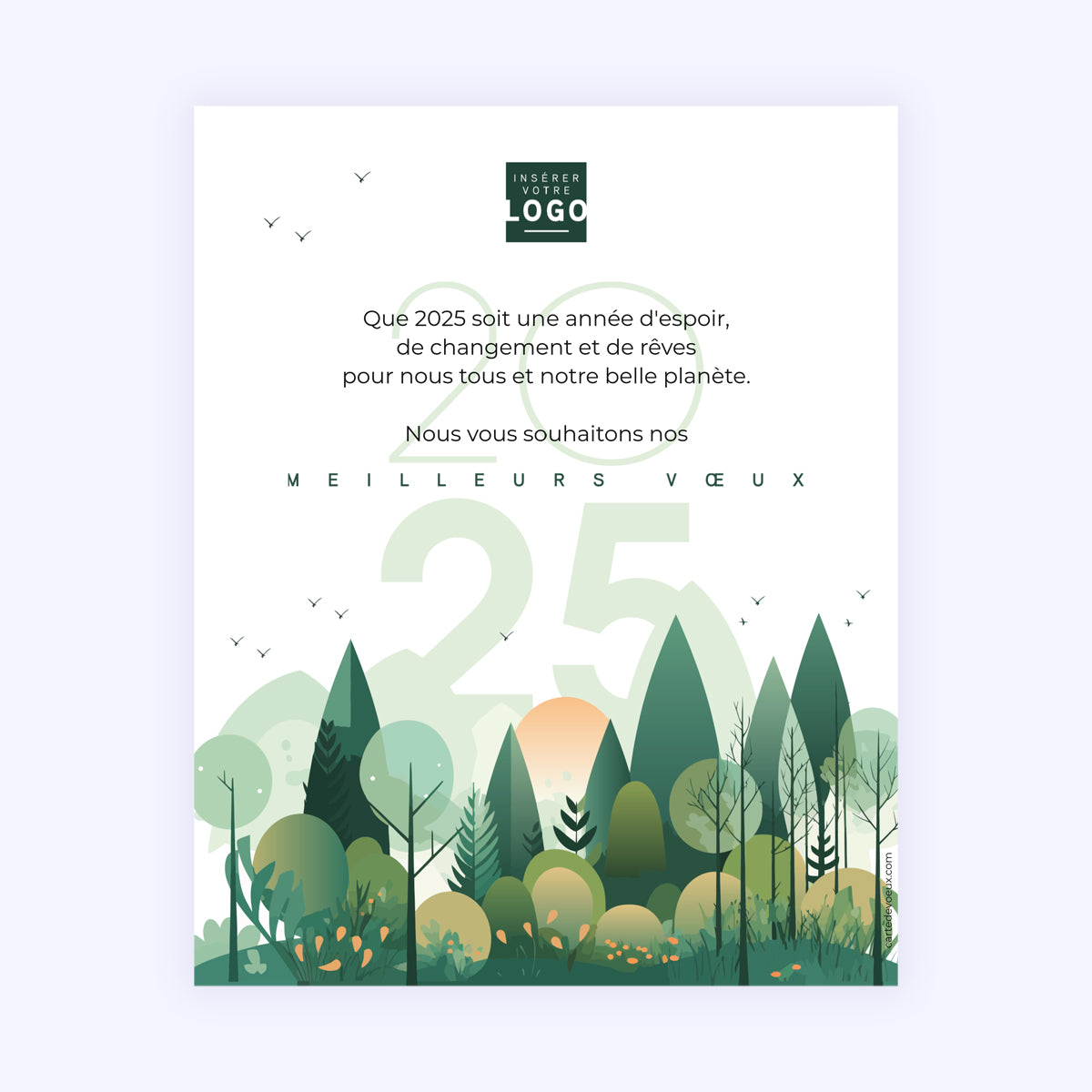 Forest graphik | Vœux professionnels • Carte virtuelle photo N° 1