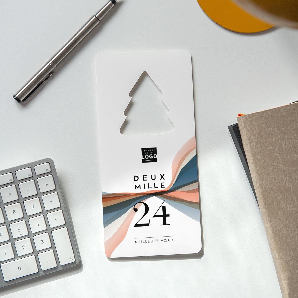 Ondulations Graphiques | Vœux professionnels • Carte de voeux photo N° 4