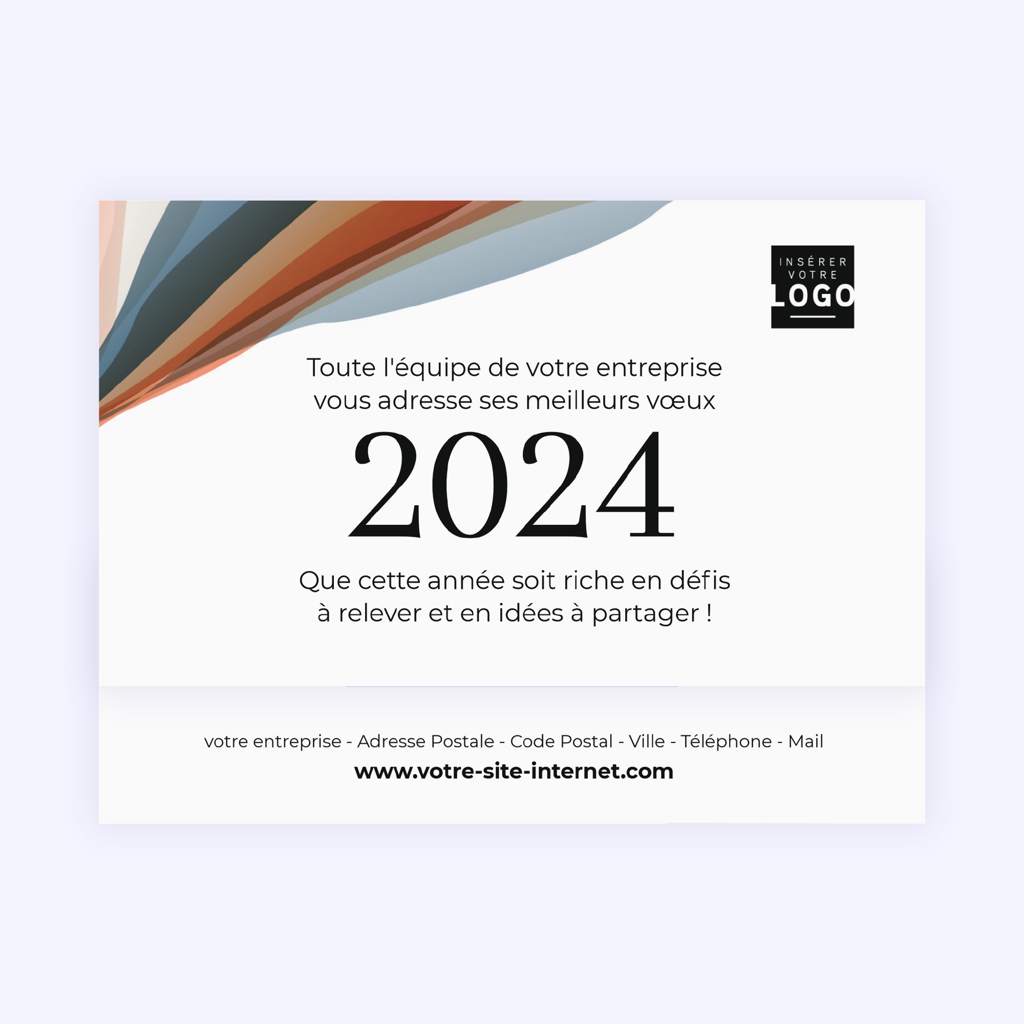 Ondulations Graphiques | Vœux professionnels • Carte chocolats • Chocolats photo N° 4