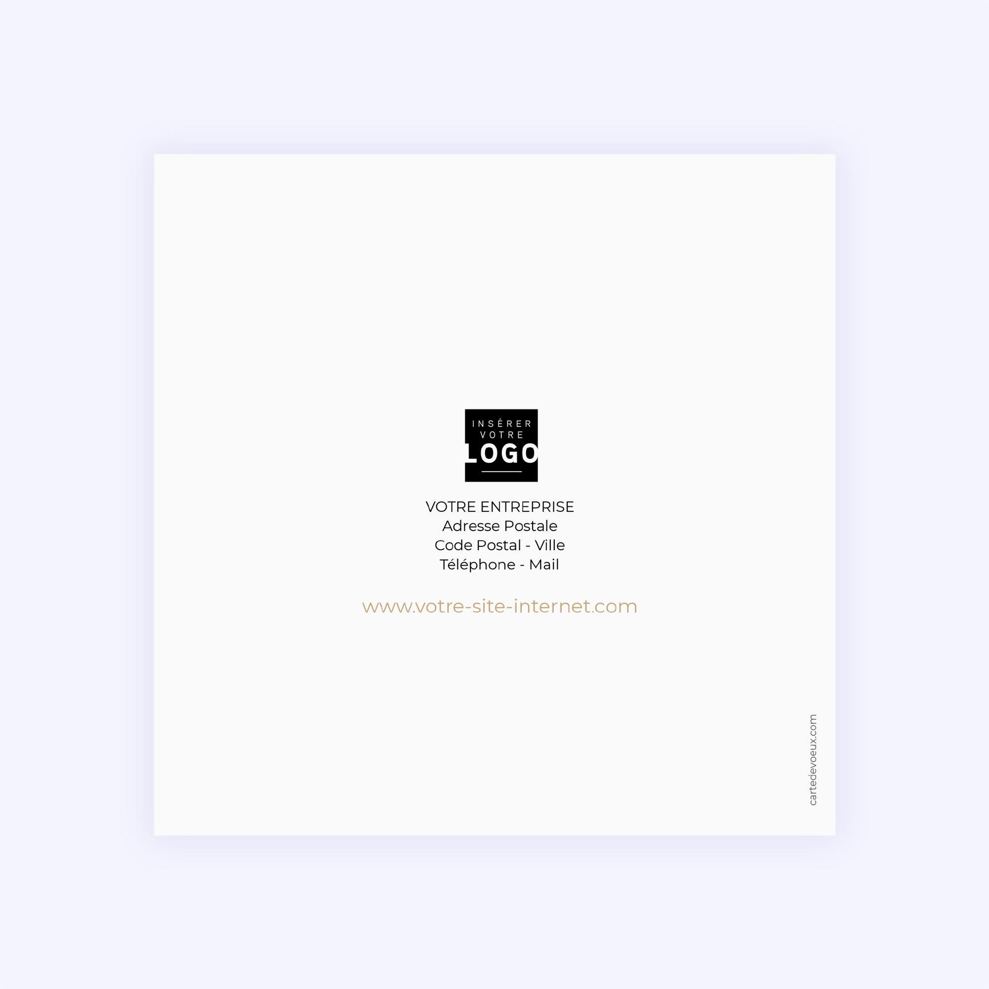 Entre les lignes | Vœux professionnels • Carte premium photo N° 3