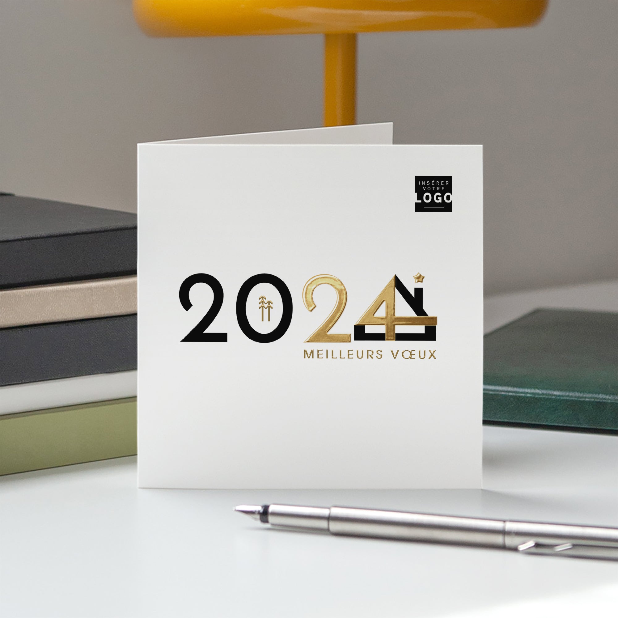 Entre les lignes | Vœux professionnels • Carte premium photo N° 5
