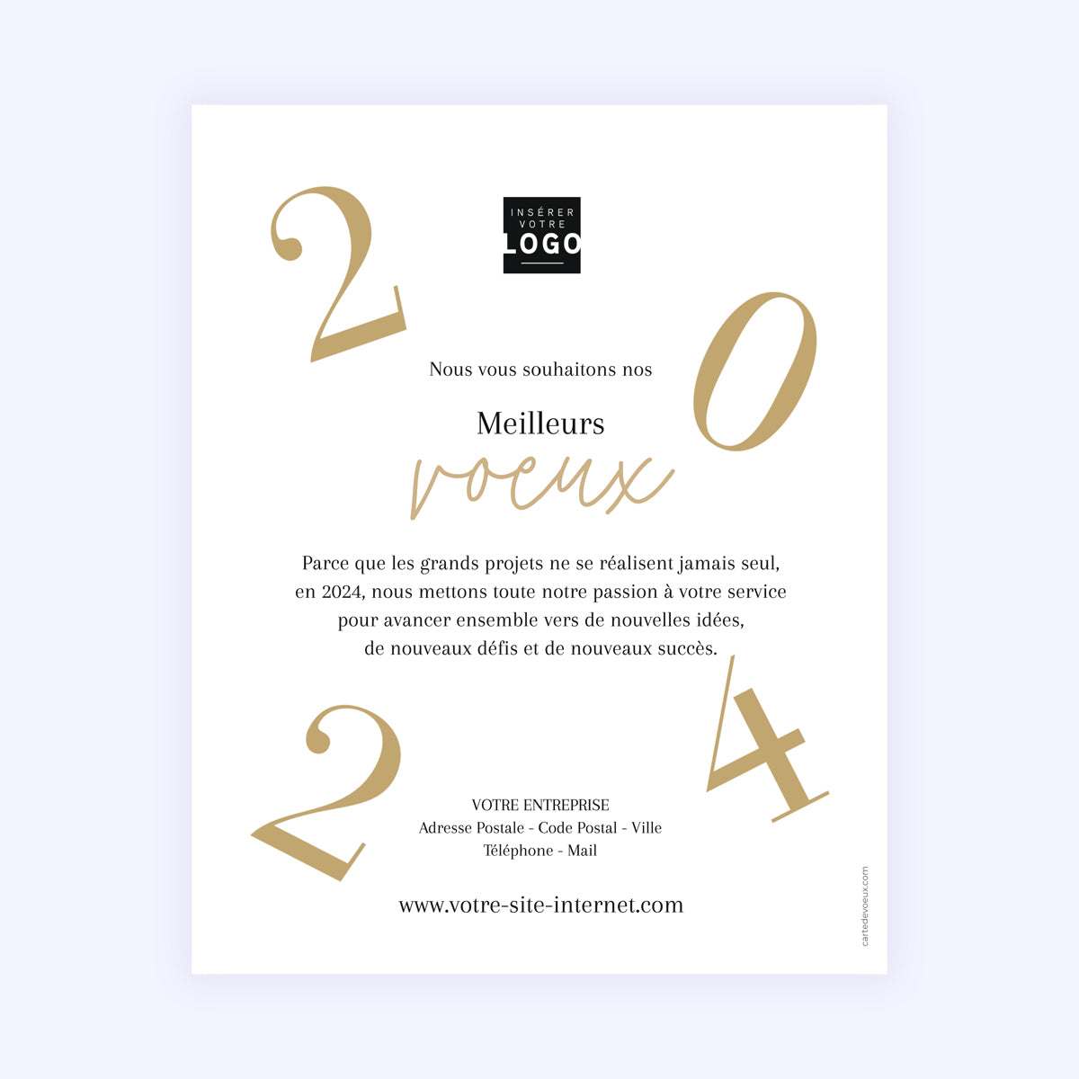 Contrastes | Vœux professionnels • Carte virtuelle photo N° 1