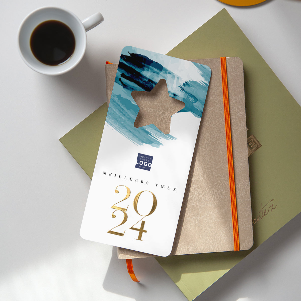 Blue Sky | Vœux professionnels • Carte premium photo N° 4