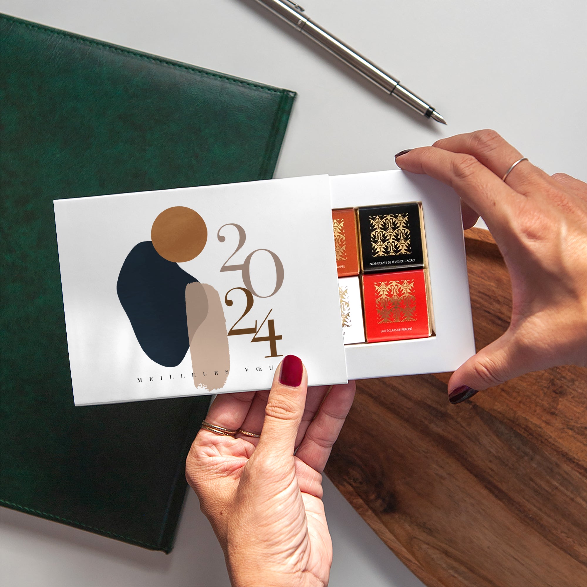 Arty Chic | Vœux professionnels • Carte chocolats • Chocolats photo N° 2