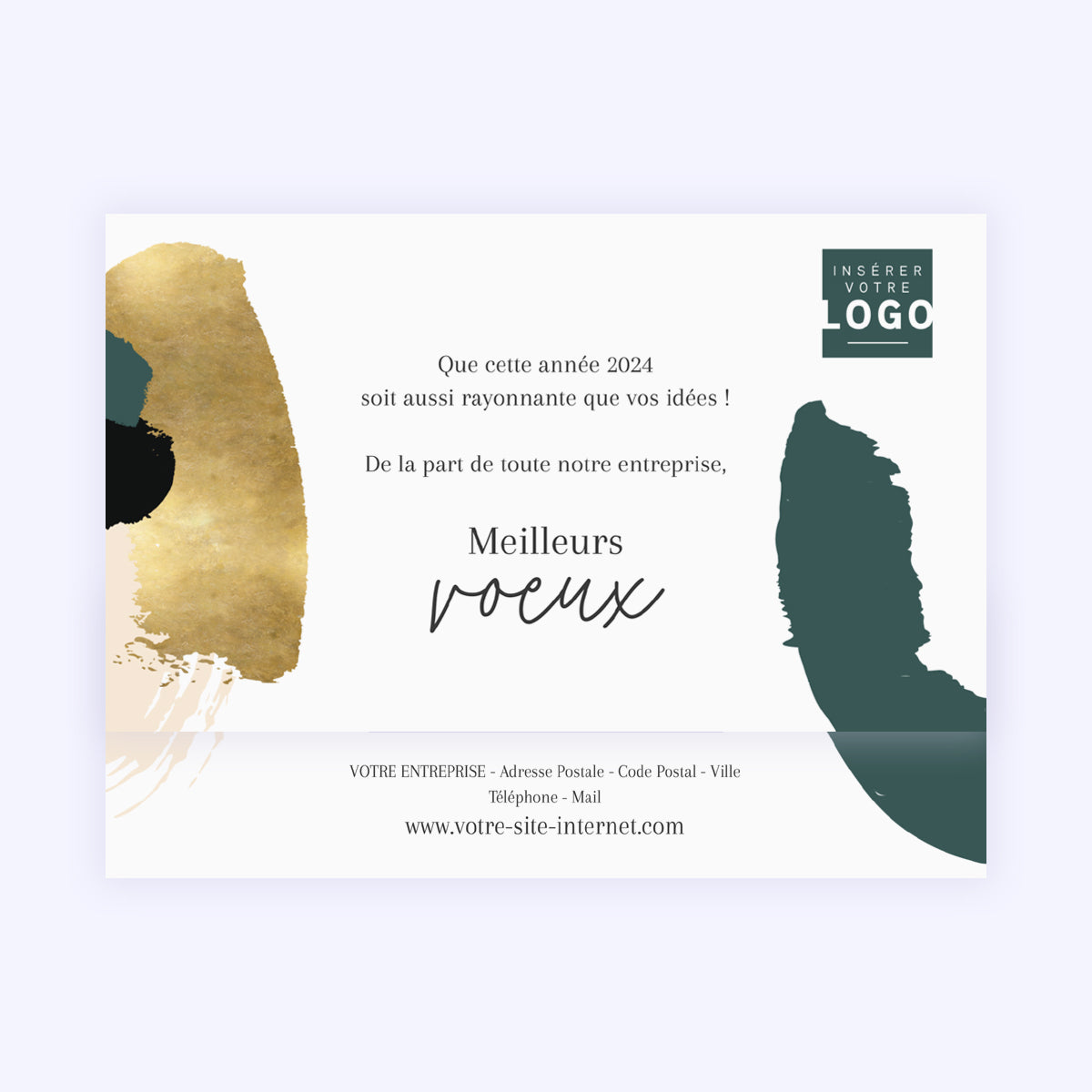Médaillons colorés | Vœux professionnels • Carte chocolats photo N° 4