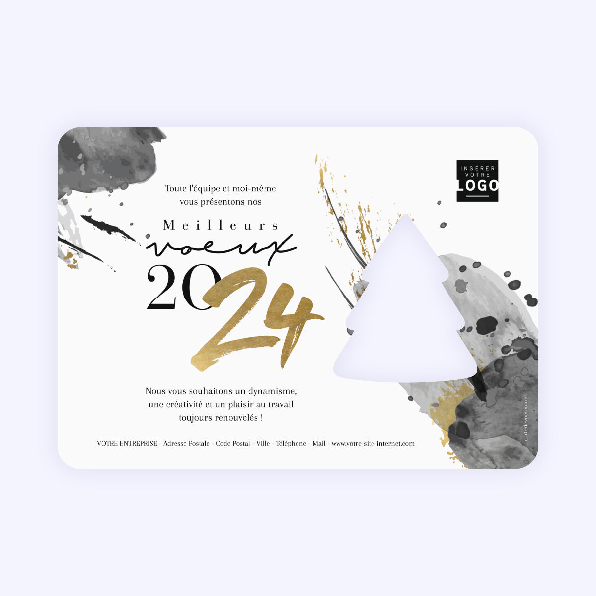 Graphique Chic | Vœux professionnels • Carte de voeux photo N° 2