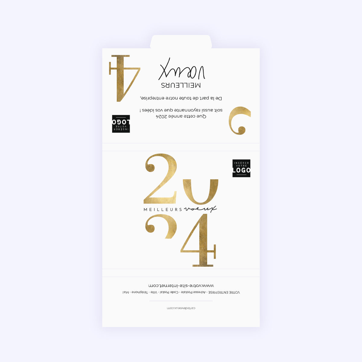 Minimaliste | Vœux professionnels • Carte chocolats photo N° 3