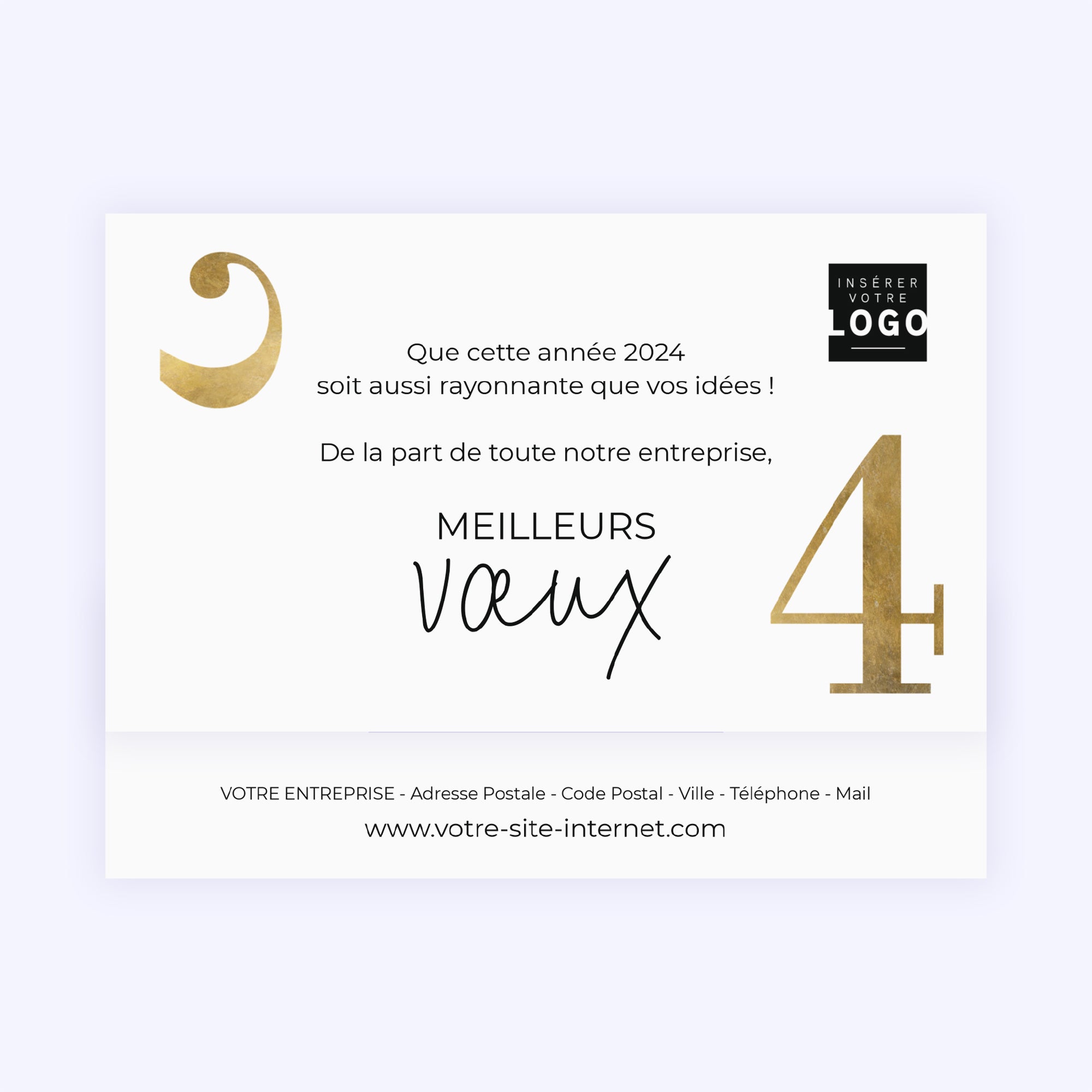 Minimaliste | Vœux professionnels • Carte chocolats • Chocolats photo N° 4