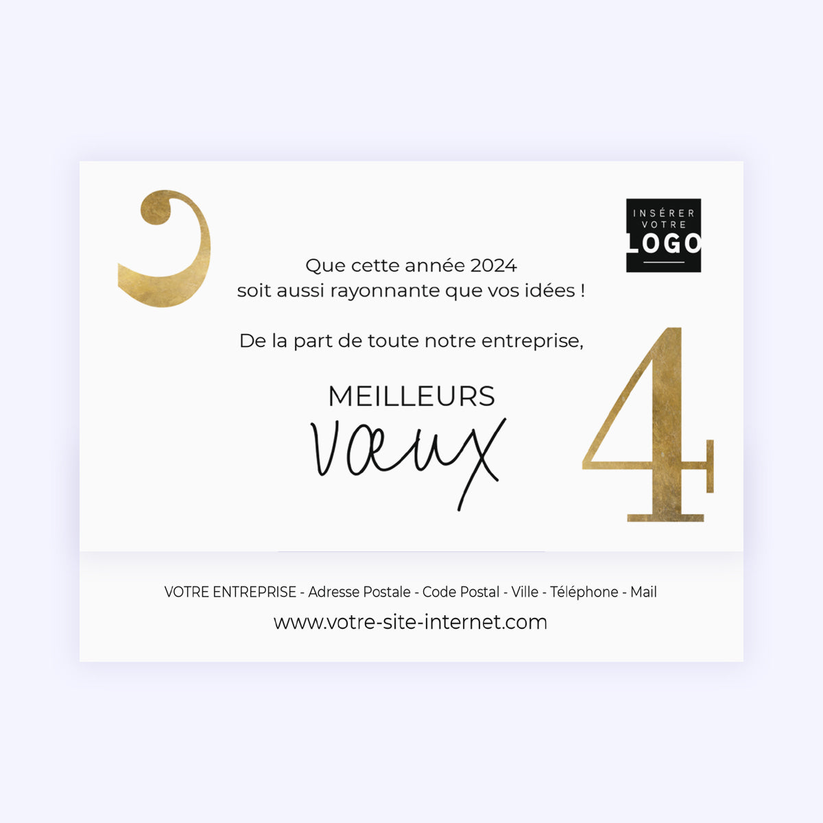 Minimaliste | Vœux professionnels • Carte chocolats photo N° 4