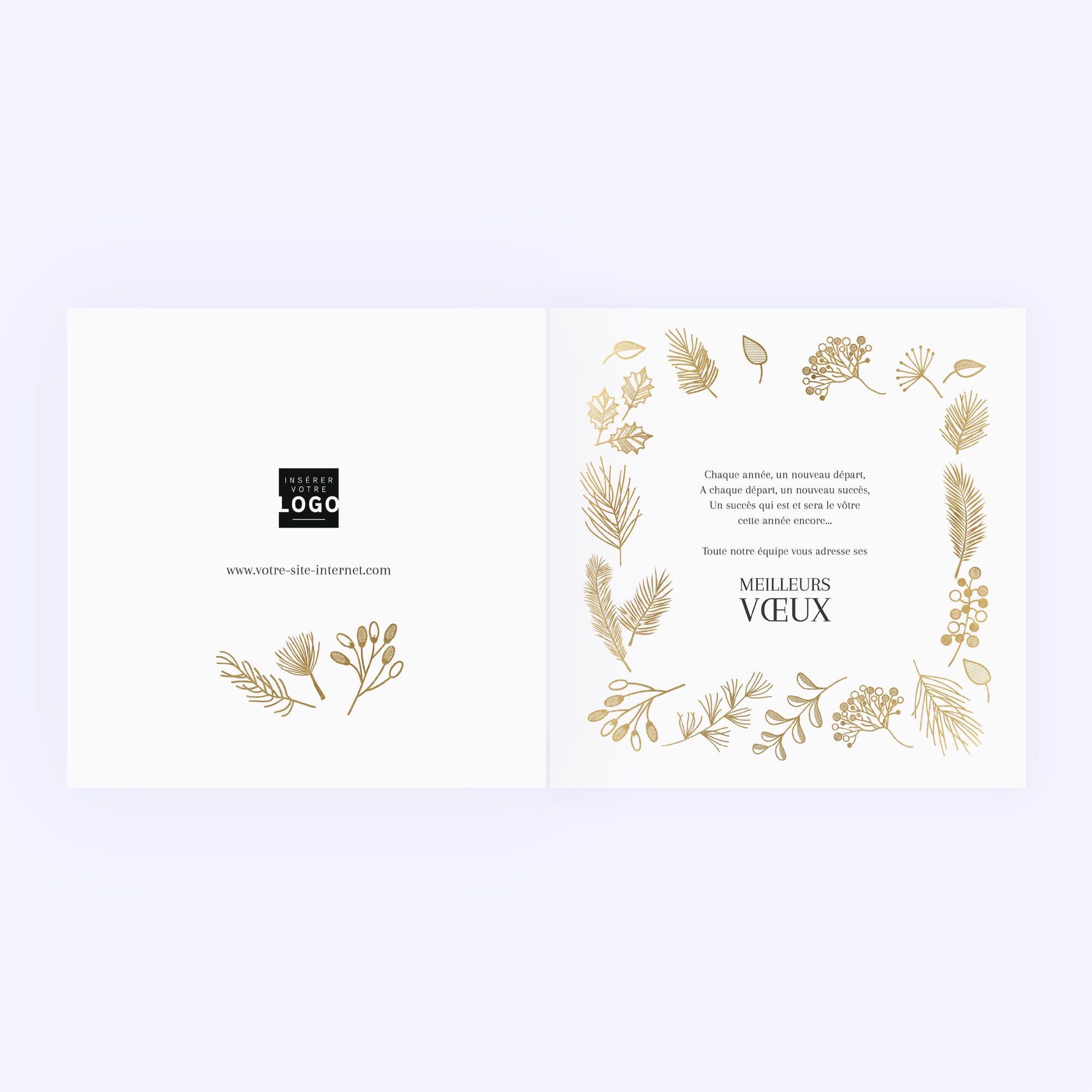 Végétation d’Hiver | Vœux professionnels • Carte de voeux photo N° 2