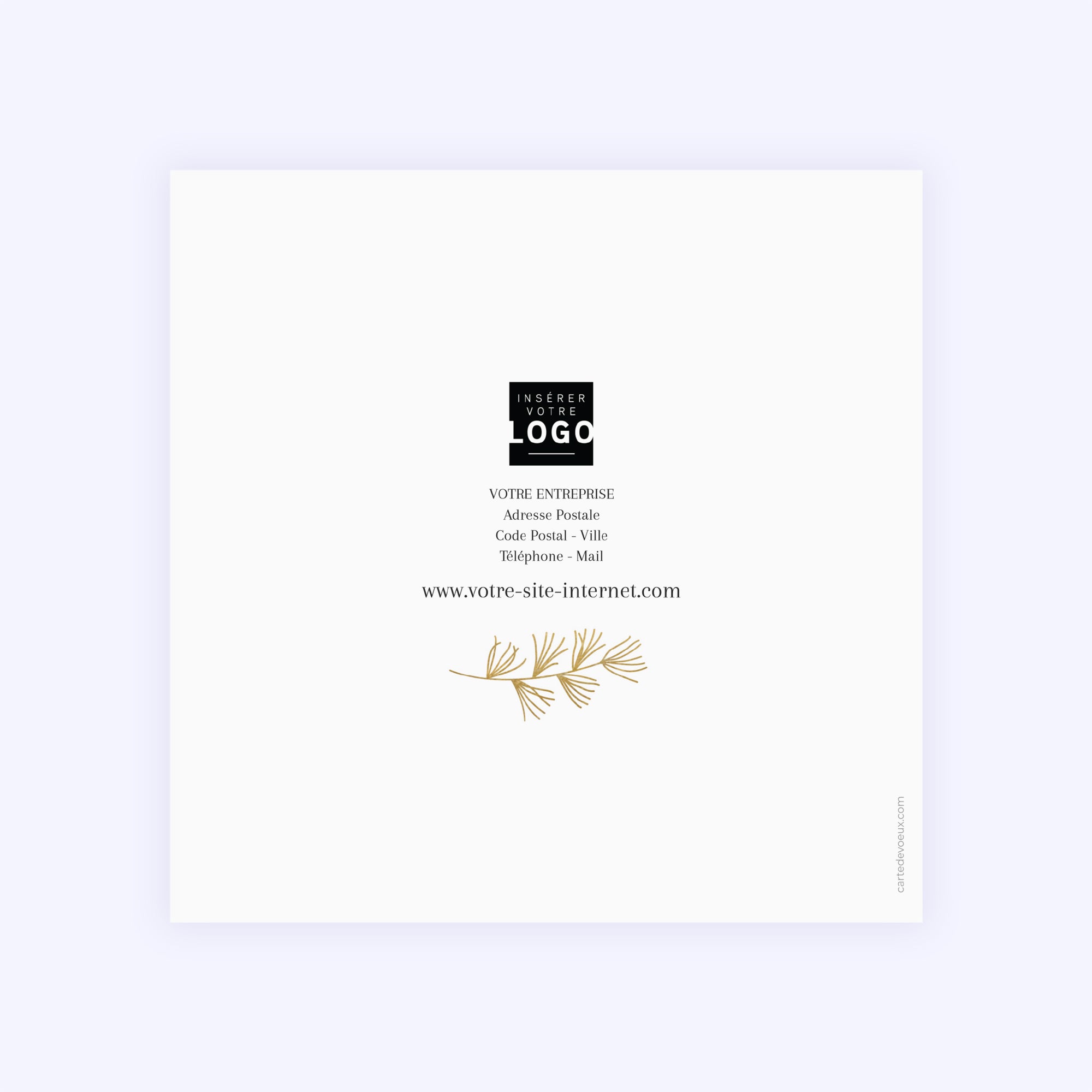 Végétation d’Hiver | Vœux professionnels • Carte de voeux photo N° 3