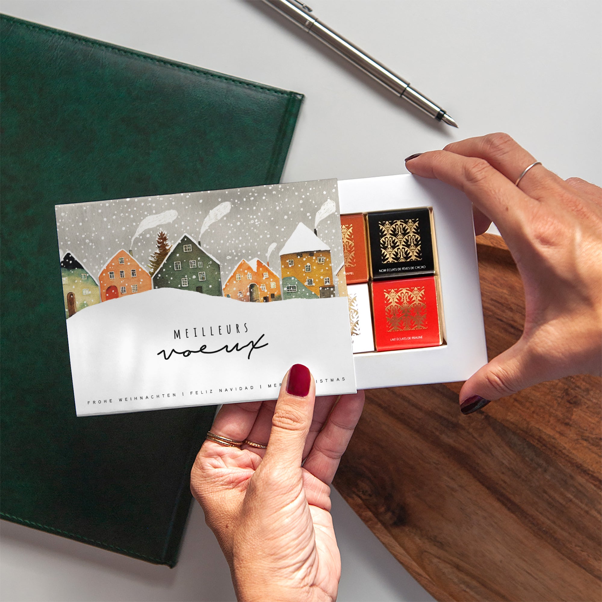 Let it Snow | Vœux professionnels • Carte chocolats • Chocolats photo N° 2