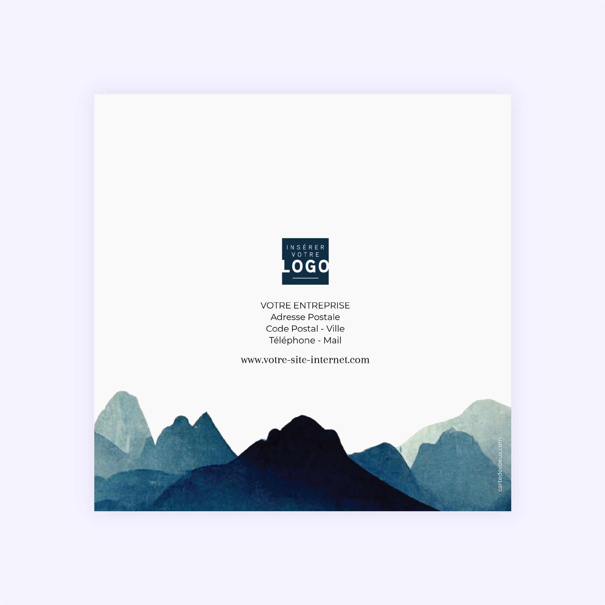 Snowy Mountain | Vœux professionnels • Carte de voeux photo N° 3