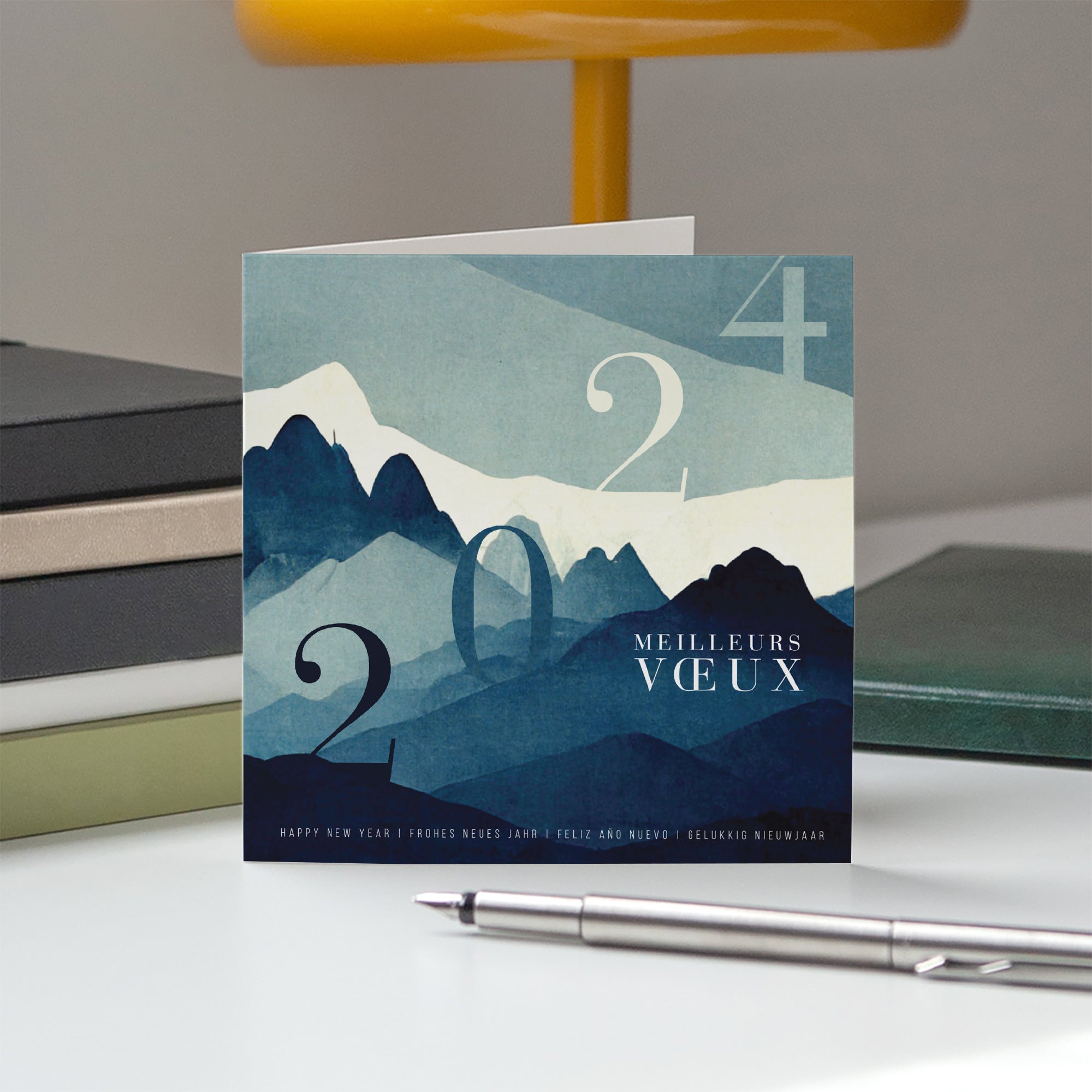 Snowy Mountain | Vœux professionnels • Carte de voeux photo N° 5