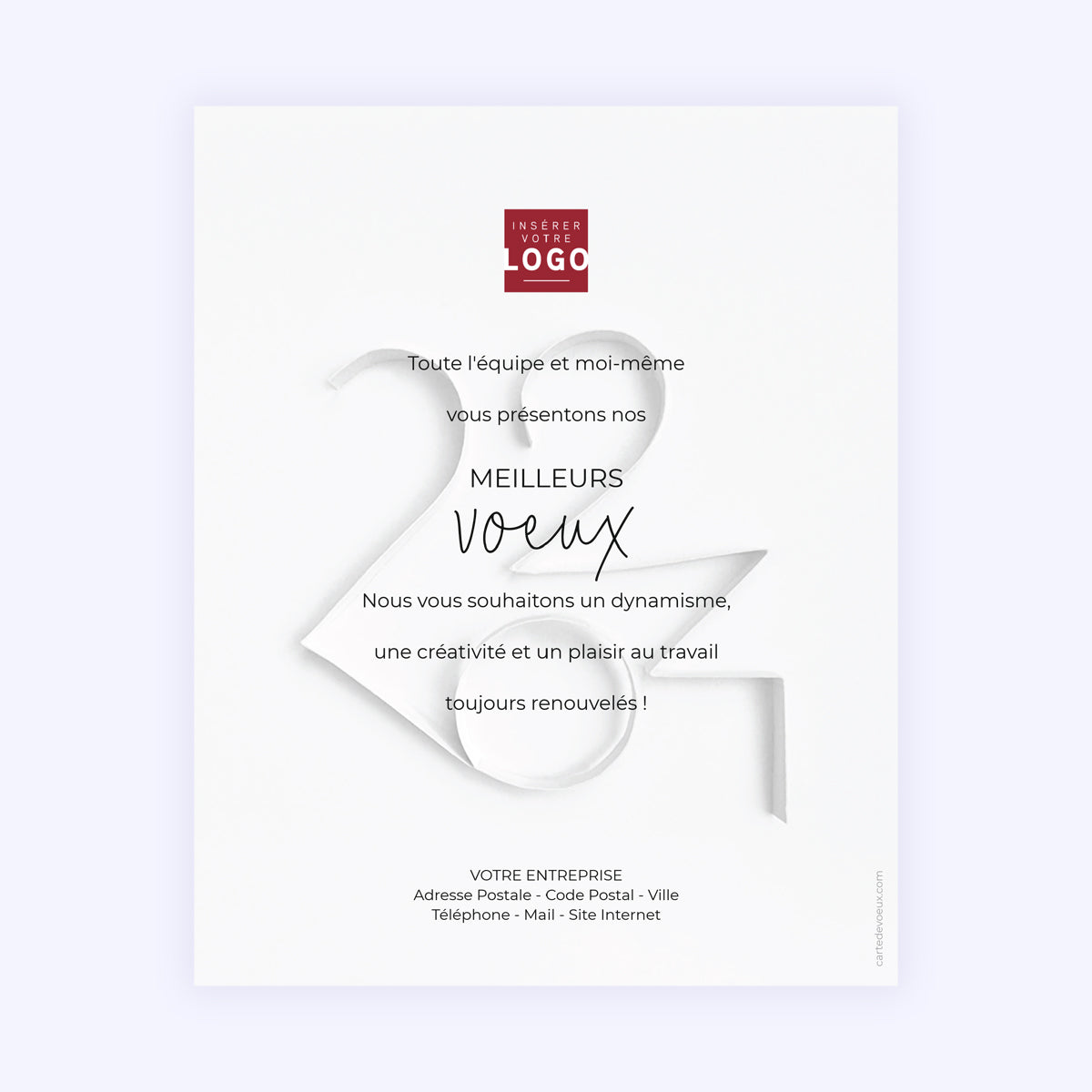 Origami | Vœux professionnels • Carte virtuelle photo N° 1