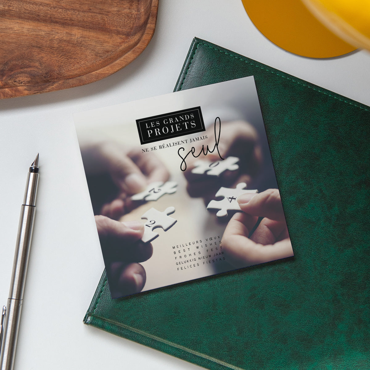 Puzzle de Succès | Vœux professionnels • Carte de voeux photo N° 4
