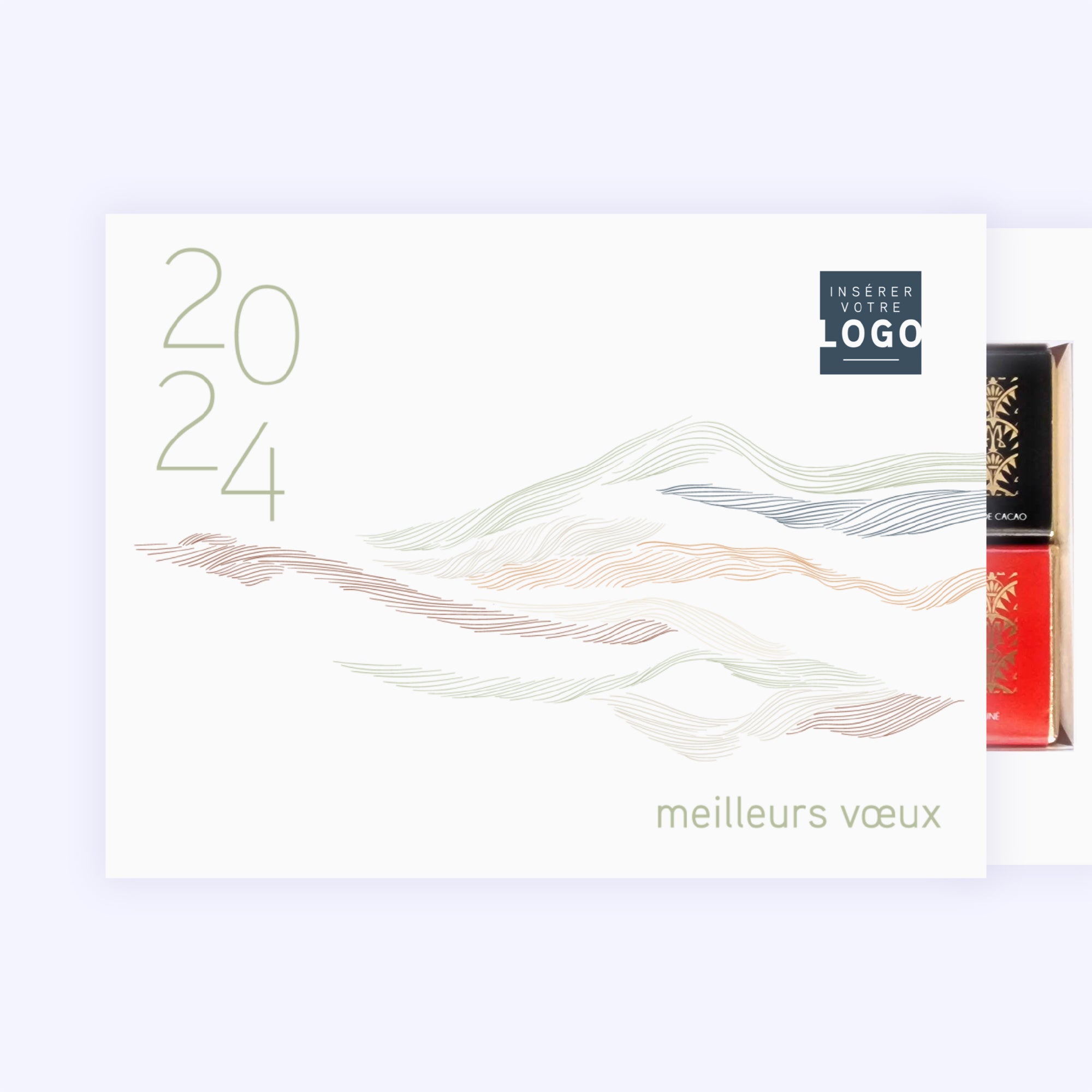 Paysage Pastel | Vœux professionnels • Carte chocolats • Chocolats photo N° 1