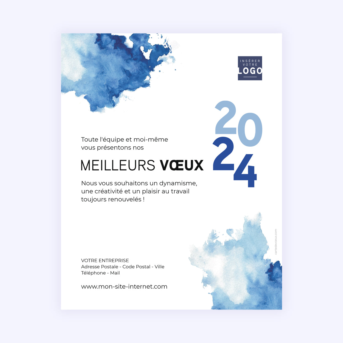 Mappemonde | Vœux professionnels • Carte virtuelle photo N° 1