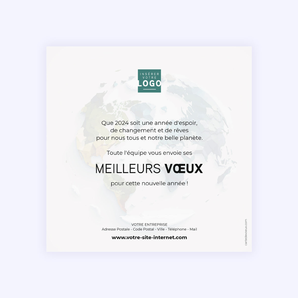 Earth | Vœux professionnels • Carte de voeux photo N° 2