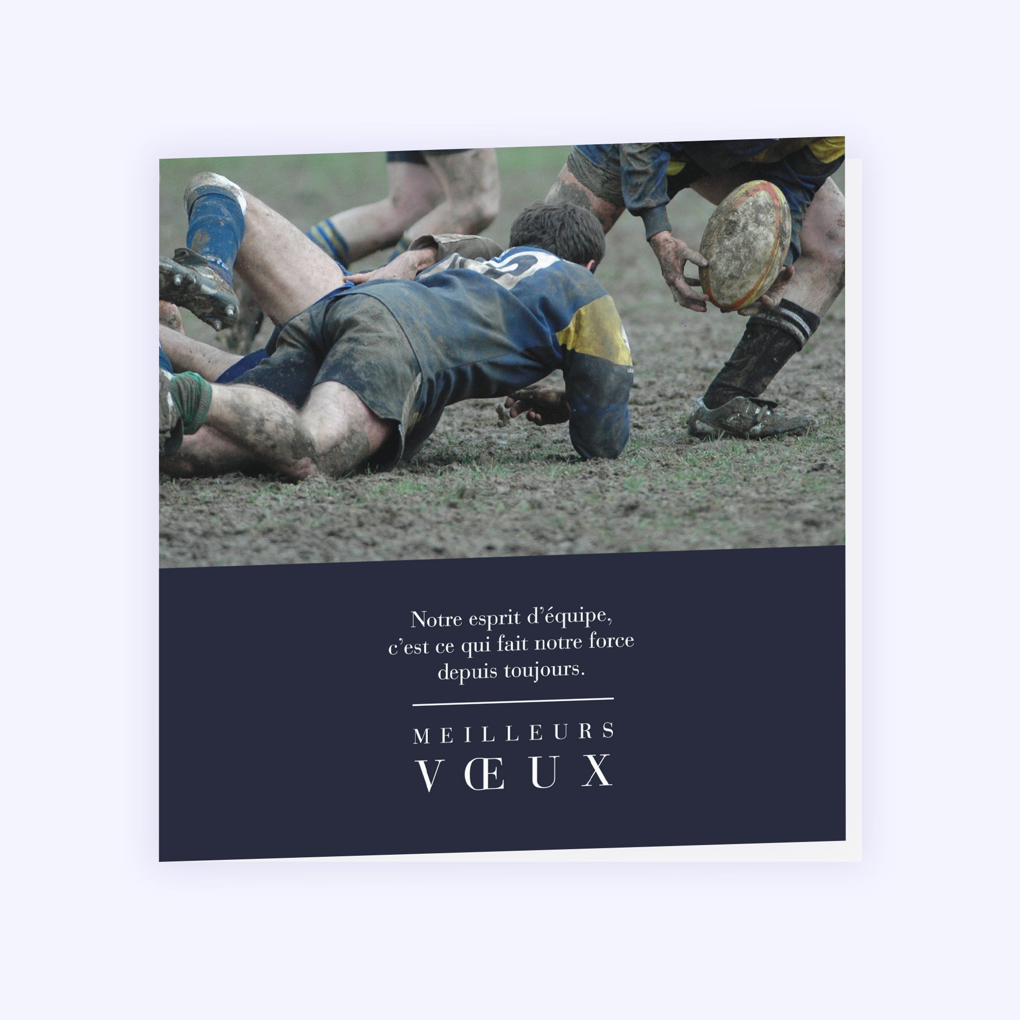 Rugby | Vœux professionnels • Carte de voeux photo N° 1