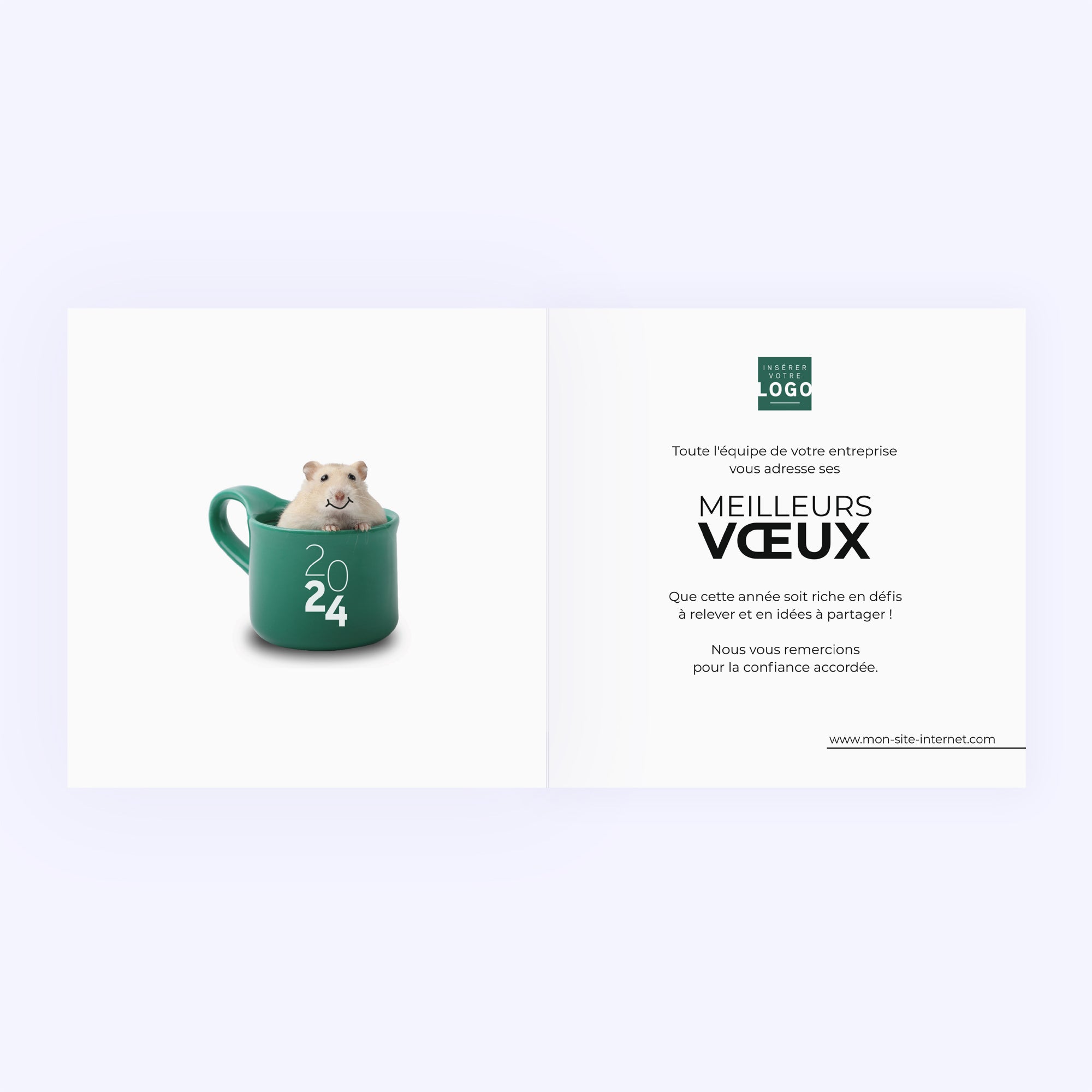 Mouse | Vœux professionnels • Carte de voeux photo N° 2