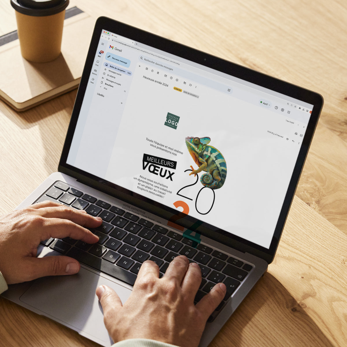 Caméléon | Vœux professionnels • Carte virtuelle photo N° 3