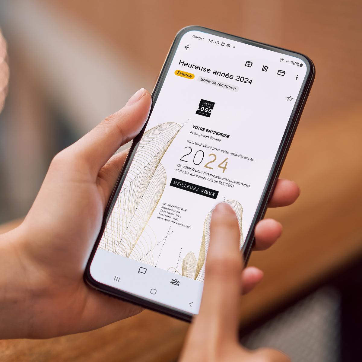 Gratte-ciel | Vœux professionnels • Carte virtuelle photo N° 2