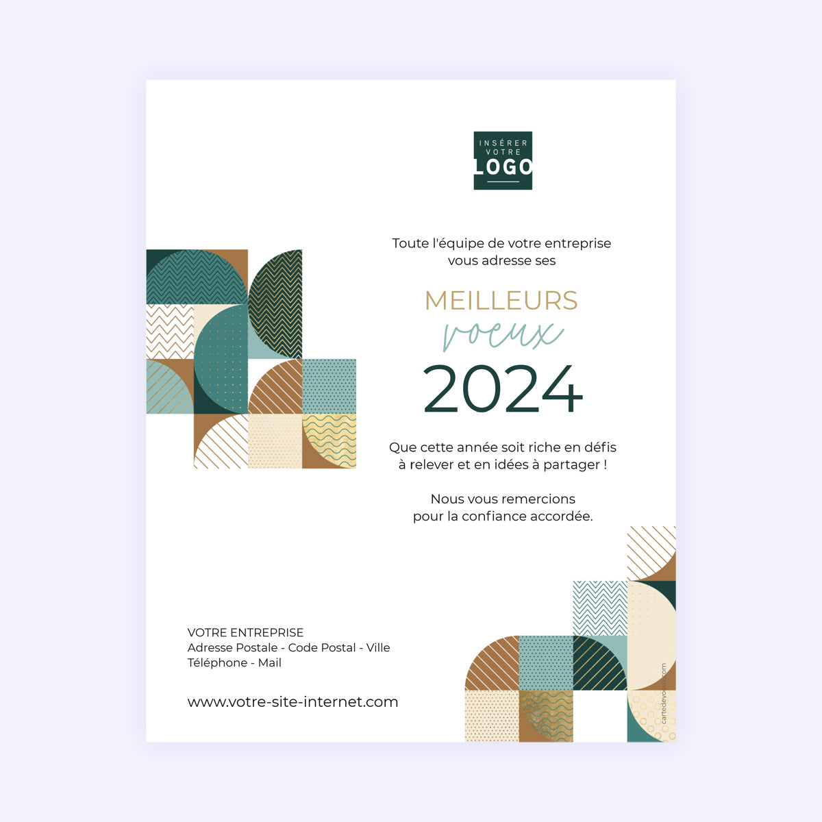 Trompe-l'oeil | Vœux professionnels • Carte virtuelle photo N° 1