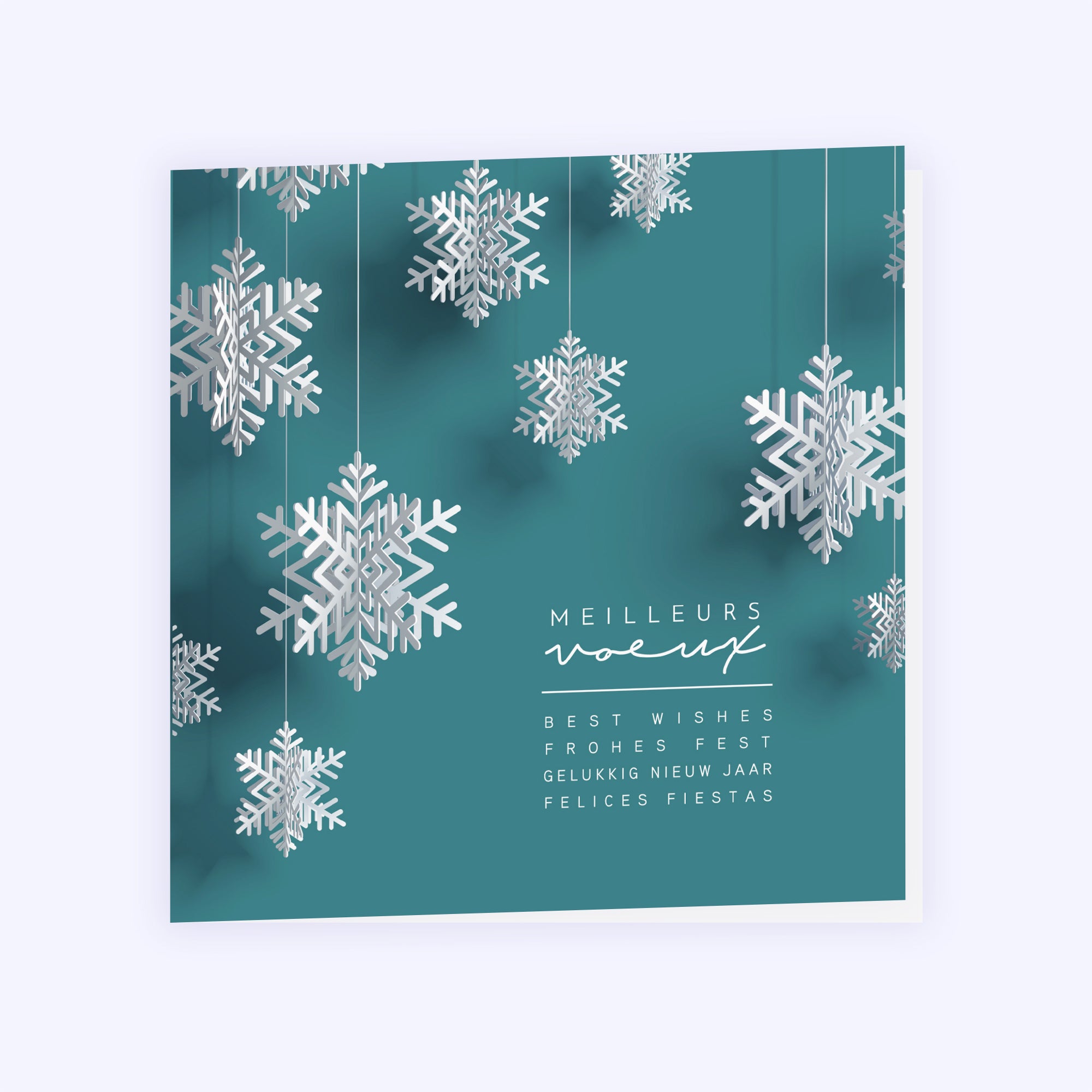 Snowflake | Vœux professionnels • Carte de voeux photo N° 1
