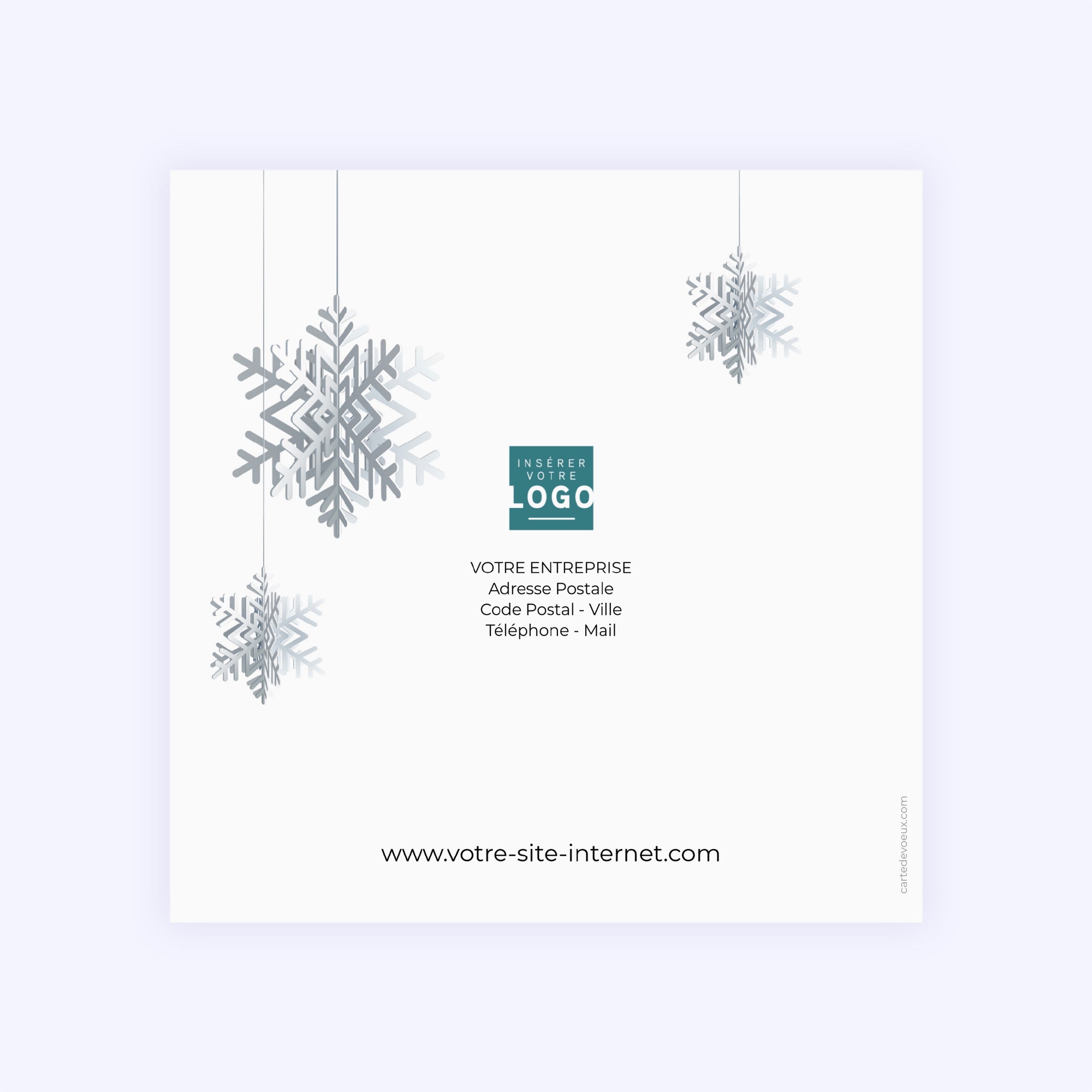 Snowflake | Vœux professionnels • Carte de voeux photo N° 3