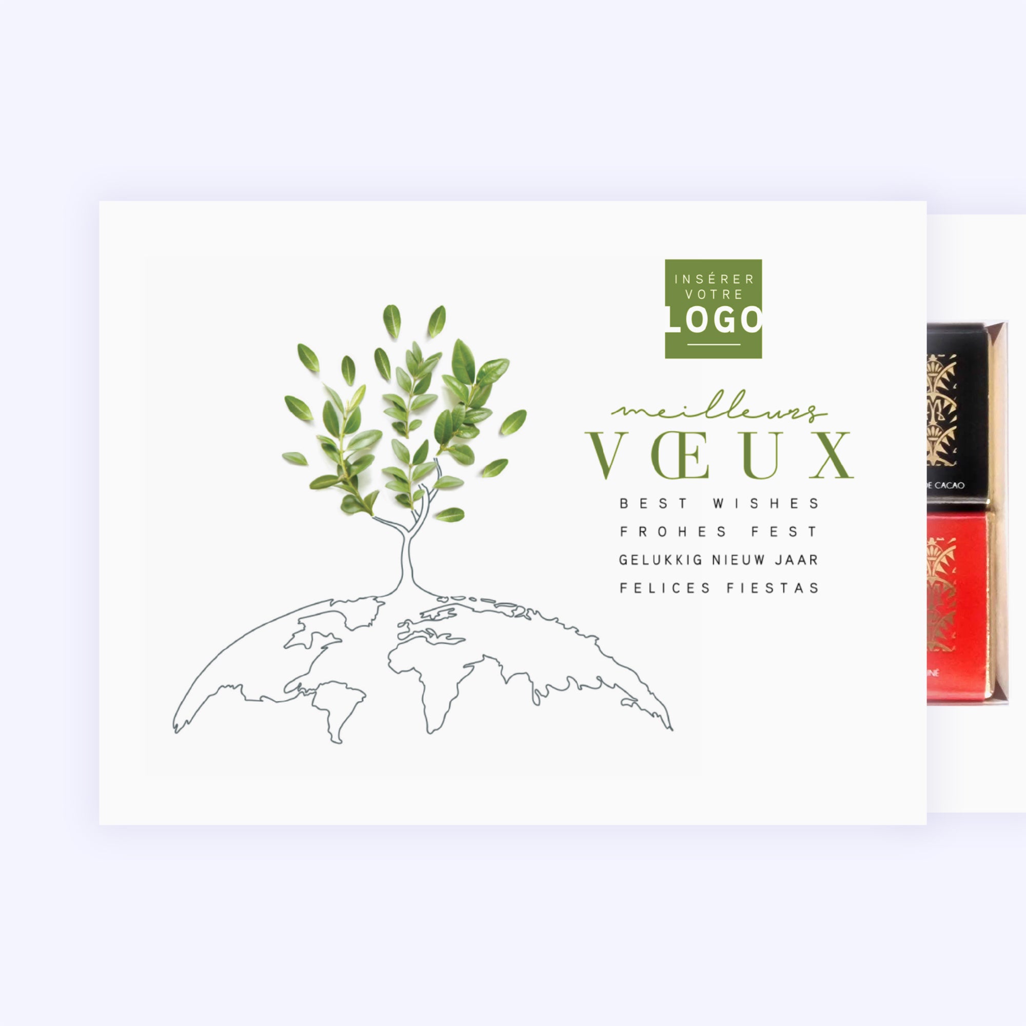 Peace on Earth Wishes | Vœux professionnels • Carte chocolats • Chocolats photo N° 1