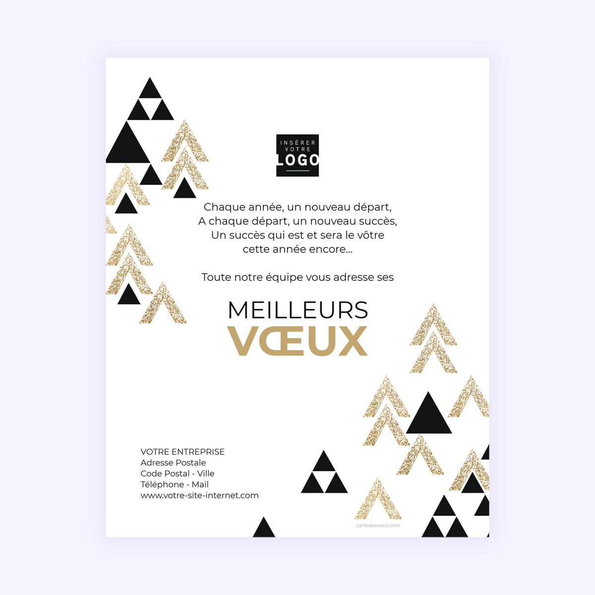 Noel Graphique | Vœux professionnels • Carte virtuelle photo N° 1