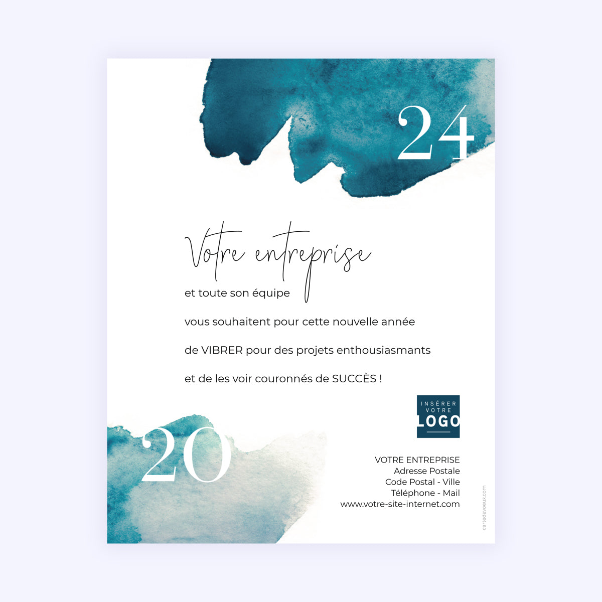 Croquis | Vœux professionnels • Carte virtuelle photo N° 1