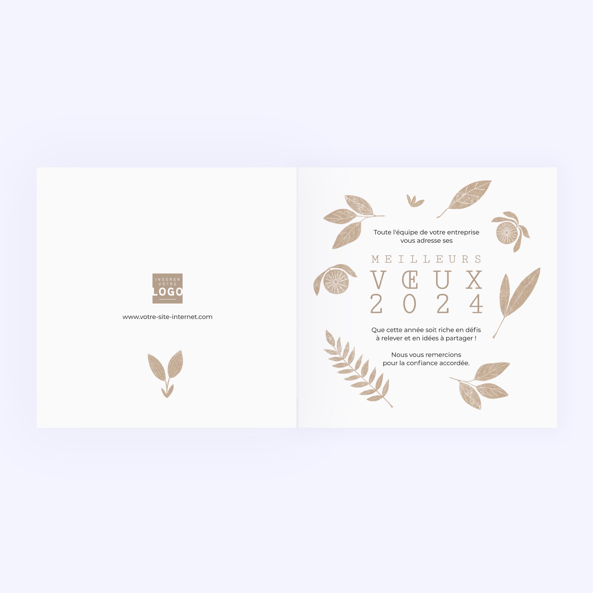 Oeuvrons pour la Nature | Vœux professionnels • Carte de voeux photo N° 2