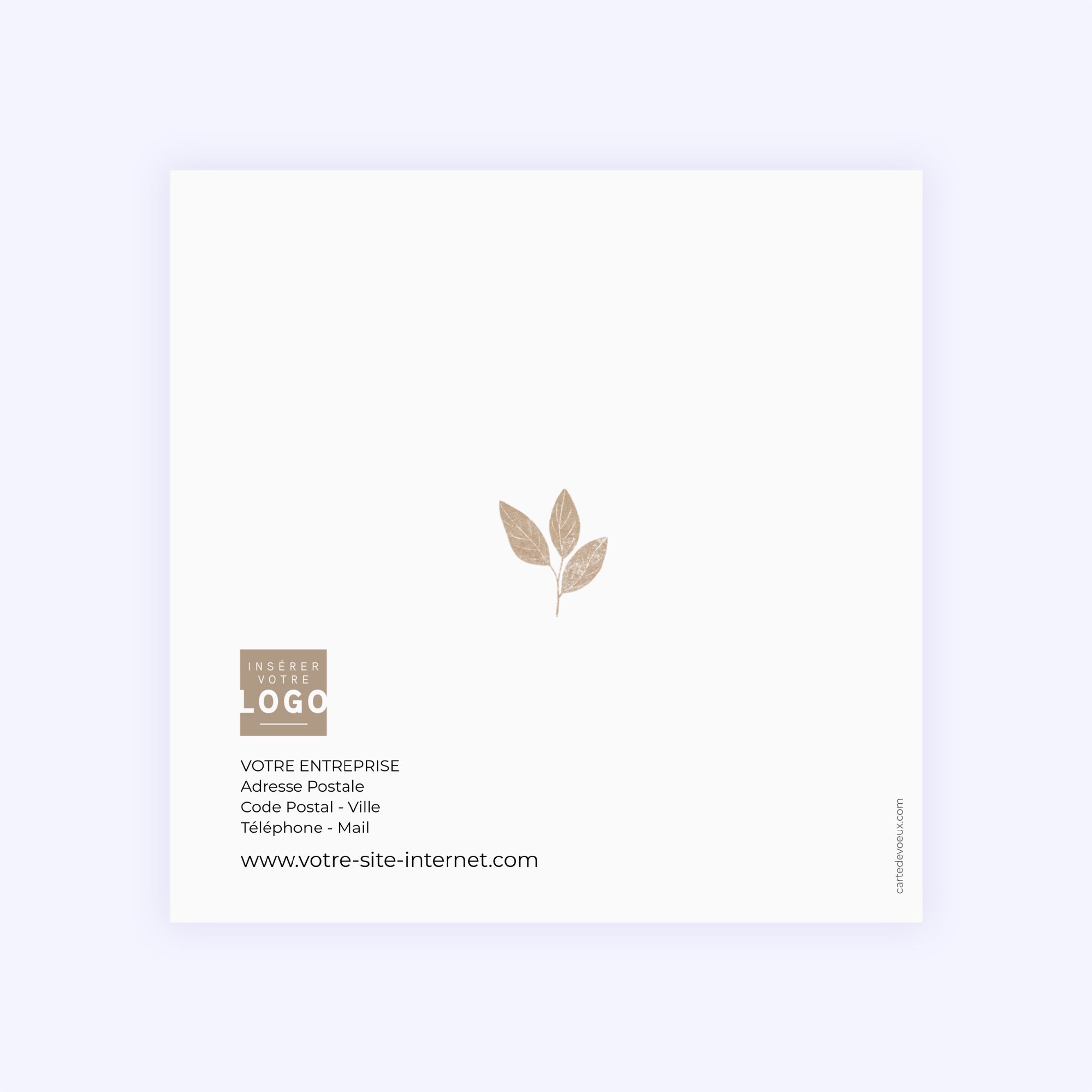 Oeuvrons pour la Nature | Vœux professionnels • Carte de voeux photo N° 3
